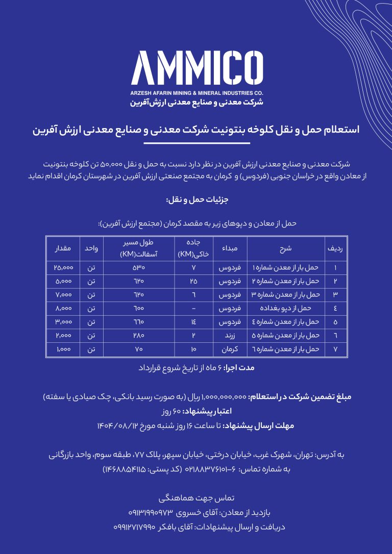 استعلام بها کلوخه بنتونیت